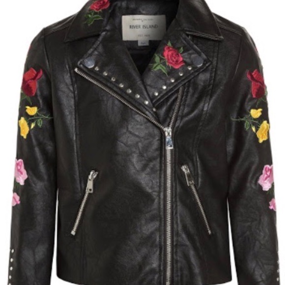 River island kids COOL VIBES faux leather jacket - Picture 3 of 3